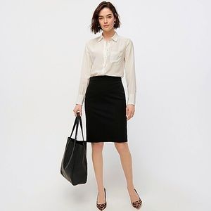 J.Crew Black No. 2 Pencil Skirt. Size 6T.